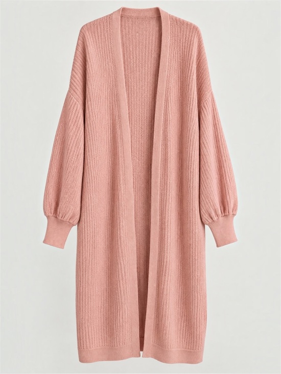 wild fable Sweaters - Wild Fable Pink Longline Duster Cardigan S Oversized Cotton Cottagecore Boho